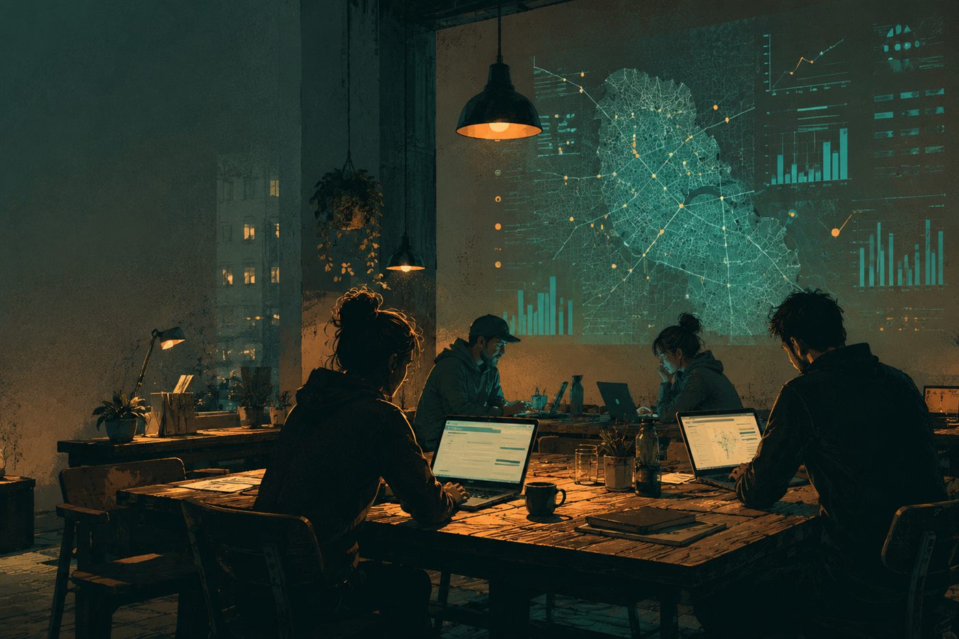 A late-night open data work session